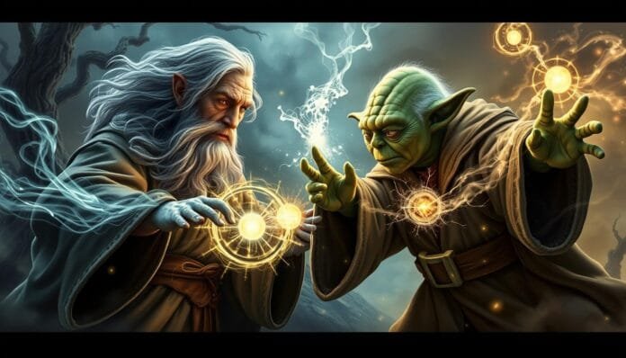 Gandalf vs Yoda IA