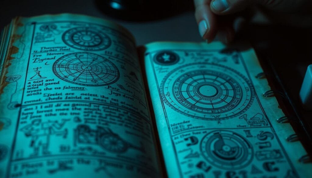 a high-contrast, high-detail scientific analysis of a mysterious ancient manuscript, bathed in a cool, analytical lighting that emphasizes the intricate details and complex diagrams on the pages, with a sense of scientific inquiry and historical importance capturing the essence of the "Voynich Manuscript" and its origins and dating, shot with a medium-format camera lens for maximum clarity and depth of field