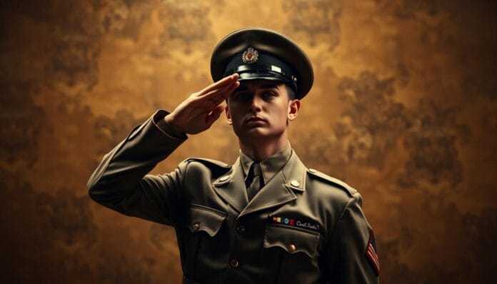 Origen del saludo militar