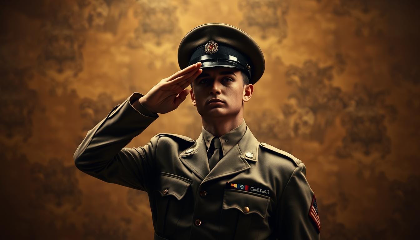 Origen del saludo militar