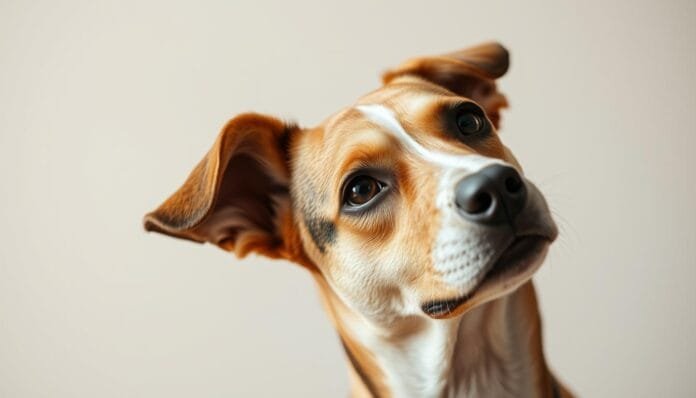 Perros inclinan la cabeza