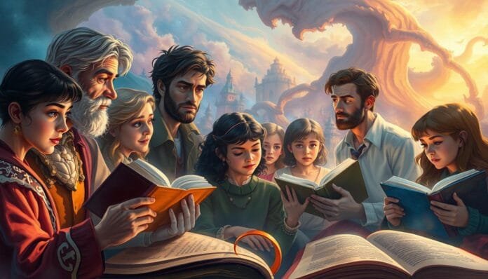 Personajes escuchan pensamientos