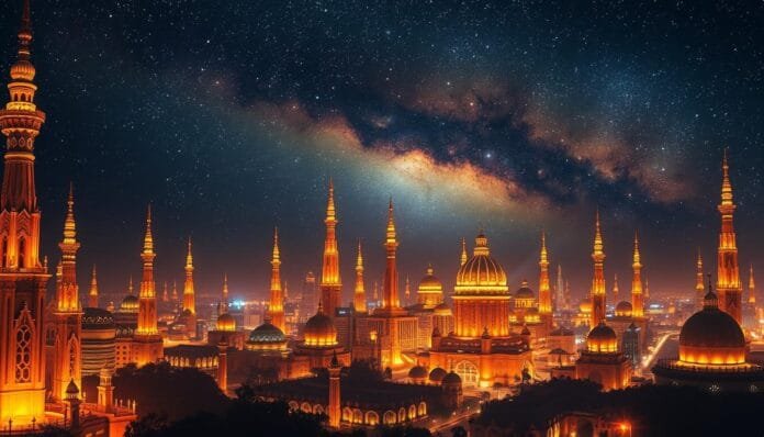 Estrellas son luces de ciudad