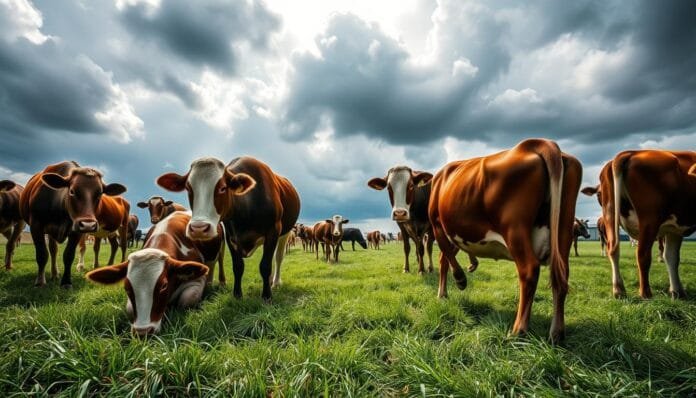 Vacas predicen el clima