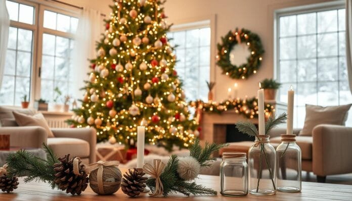 decoración navideña económica