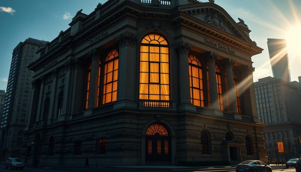 A dimly lit, ornate government building with a baroque facade, adorned with intricate carvings and columns. Tall, arched windows cast a warm glow from within, hinting at the power and authority that resides inside. The building stands proud, its imposing presence commanding attention amidst a backdrop of a bustling, modern city skyline. Sunlight filters in, creating dramatic shadows and highlights that accentuate the building's grandeur and the sense of hierarchy and control that it represents. The overall atmosphere conveys a sense of tradition, formality, and the weight of political influence. A dimly lit, ornate government building with a baroque facade, adorned with intricate carvings and columns. Tall, arched windows cast a warm glow from within, hinting at the power and authority that resides inside. The building stands proud, its imposing presence commanding attention amidst a backdrop of a bustling, modern city skyline. Sunlight filters in, creating dramatic shadows and highlights that accentuate the building's grandeur and the sense of hierarchy and control that it represents. The overall atmosphere conveys a sense of tradition, formality, and the weight of political influence.