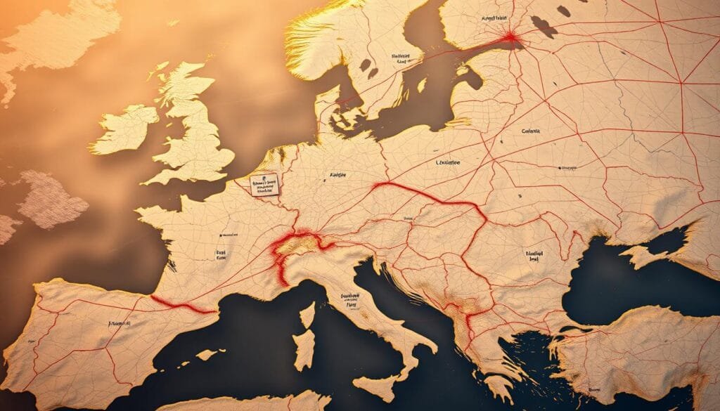 A vast expanse of interconnected countries, the Schengen Area, represented by a detailed map with intricate borders and national boundaries delineated. The scene depicts a bird's-eye view, with a warm, muted color palette evoking a sense of stability and unity. Subtle lighting casts a gentle glow, highlighting the intricate web of relationships and agreements that define this European economic and political union. The overall composition conveys a sense of cohesion, with the Principality of Liechtenstein, a small landlocked nation, nestled seamlessly within the greater whole. A vast expanse of interconnected countries, the Schengen Area, represented by a detailed map with intricate borders and national boundaries delineated. The scene depicts a bird's-eye view, with a warm, muted color palette evoking a sense of stability and unity. Subtle lighting casts a gentle glow, highlighting the intricate web of relationships and agreements that define this European economic and political union. The overall composition conveys a sense of cohesion, with the Principality of Liechtenstein, a small landlocked nation, nestled seamlessly within the greater whole.
