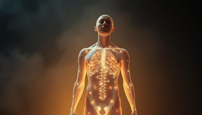 El cuerpo humano brilla