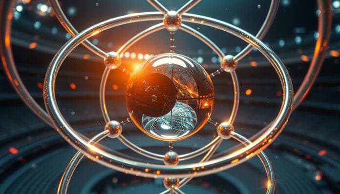 El interior de un átomo