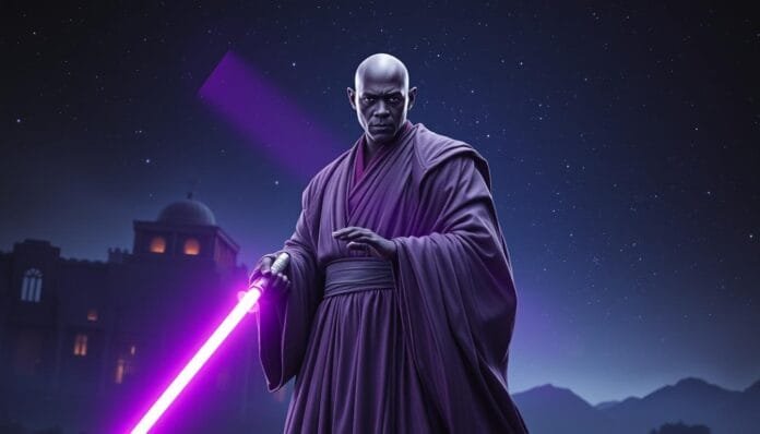 El sable de luz de Mace Windu