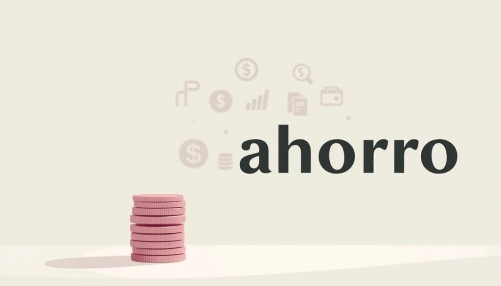 A minimalist, stylized illustration of the concept of "ahorro" (savings) for a personal finance article. The foreground depicts a piggy bank or coins in a stack, rendered in a flat, geometric style with muted colors. The middle ground shows simple icons or symbols representing budgeting, money management, or financial planning. The background has a subtle gradient or textured pattern, conveying a sense of organization and discipline. The lighting is soft and diffused, creating a calm, focused atmosphere. The overall composition is balanced and visually appealing, suitable for accompanying the article's section on applying a simple budgeting rule. A minimalist, stylized illustration of the concept of "ahorro" (savings) for a personal finance article. The foreground depicts a piggy bank or coins in a stack, rendered in a flat, geometric style with muted colors. The middle ground shows simple icons or symbols representing budgeting, money management, or financial planning. The background has a subtle gradient or textured pattern, conveying a sense of organization and discipline. The lighting is soft and diffused, creating a calm, focused atmosphere. The overall composition is balanced and visually appealing, suitable for accompanying the article's section on applying a simple budgeting rule.