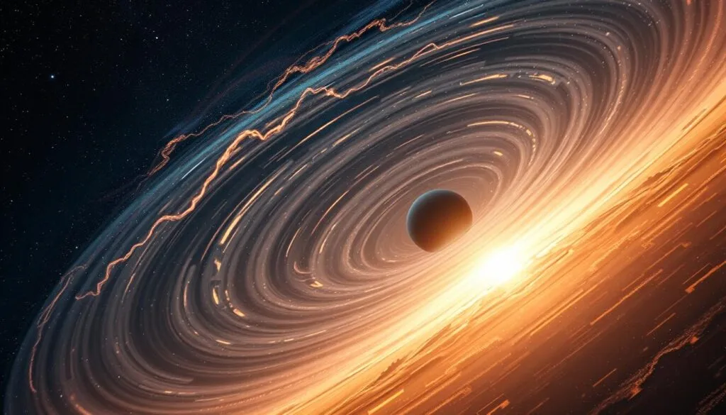 A vast expanse of the cosmic landscape, swirling with intricate patterns of light and energy. In the center, a dramatic display of gravitational waves - undulating ripples in the fabric of space-time, as predicted by Einstein's groundbreaking theory. Celestial bodies, like massive black holes, dance in a cosmic ballet, their movements creating these elusive disturbances that travel at the speed of light. The scene is illuminated by a warm, diffused glow, capturing the grandeur and mystery of these invisible yet powerful phenomena that shape the very structure of the universe. The image conveys a sense of awe and wonder, inviting the viewer to explore the complex and captivating world of gravitational waves. A vast expanse of the cosmic landscape, swirling with intricate patterns of light and energy. In the center, a dramatic display of gravitational waves - undulating ripples in the fabric of space-time, as predicted by Einstein's groundbreaking theory. Celestial bodies, like massive black holes, dance in a cosmic ballet, their movements creating these elusive disturbances that travel at the speed of light. The scene is illuminated by a warm, diffused glow, capturing the grandeur and mystery of these invisible yet powerful phenomena that shape the very structure of the universe. The image conveys a sense of awe and wonder, inviting the viewer to explore the complex and captivating world of gravitational waves.
