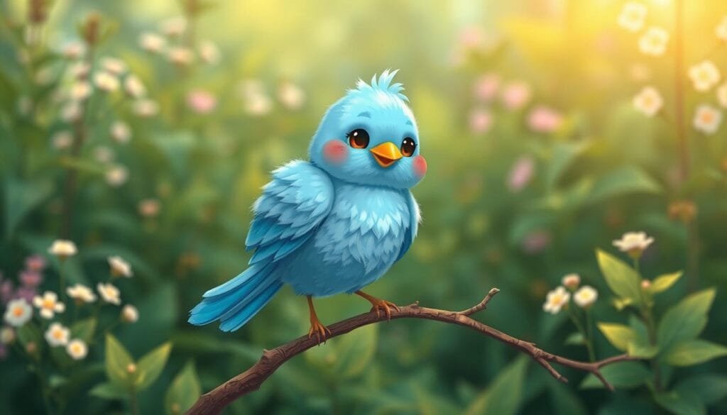 A vibrant and whimsical illustration of a playful blue bird, perched atop a branch in a lush, verdant garden. The bird's feathers are meticulously detailed, capturing the soft, fluffy texture and the brilliant azure hue that gives it a captivating, almost magical presence. The background features a harmonious blend of greenery, with delicate flowers and lush foliage creating a serene, natural setting. Warm, diffused lighting casts a gentle glow, enhancing the bird's animated expression and the overall sense of tranquility. The composition is balanced and visually appealing, inviting the viewer to fully immerse themselves in the charming, iconic representation of the Twitter logo. A vibrant and whimsical illustration of a playful blue bird, perched atop a branch in a lush, verdant garden. The bird's feathers are meticulously detailed, capturing the soft, fluffy texture and the brilliant azure hue that gives it a captivating, almost magical presence. The background features a harmonious blend of greenery, with delicate flowers and lush foliage creating a serene, natural setting. Warm, diffused lighting casts a gentle glow, enhancing the bird's animated expression and the overall sense of tranquility. The composition is balanced and visually appealing, inviting the viewer to fully immerse themselves in the charming, iconic representation of the Twitter logo.